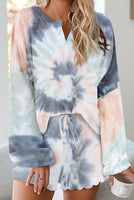 Tie Dye Knit Pajamas Set